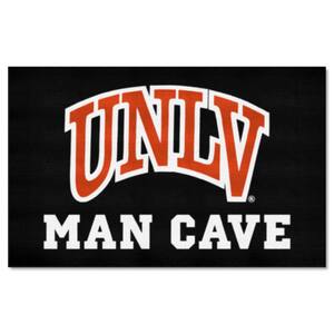 NCAA University of Nevada Las Vegas UNLV Red Man Cave 5 ft. x 8 ft. Area Rug
