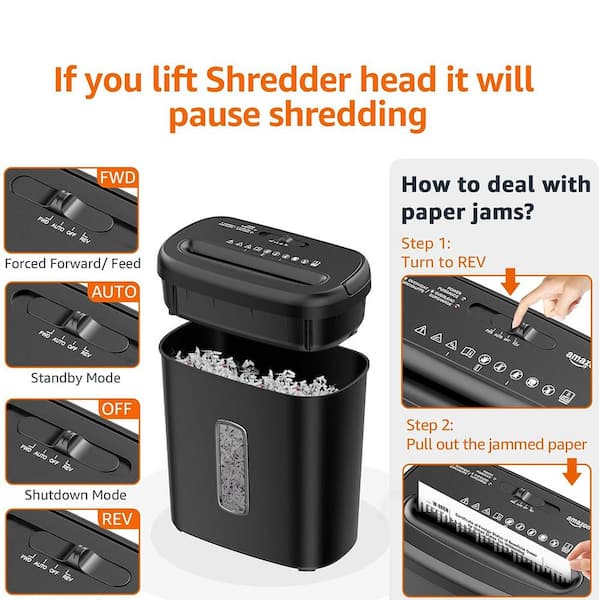 Last-Minute Chopping 001/001 ホリデー 2021 Bonsaii 8-Sheet Cross-Cut Paper Shredder, P-4 Security