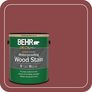 BEHR DECKplus 1 gal. #S170-7 Dark Cherry Mocha Solid Color
