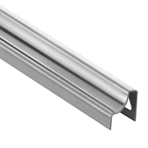 Dilex-HKU Stainless Steel 5/16 in. x 8 ft. 2-1/2 in. Metal Cove-Shaped Tile Edging Trim