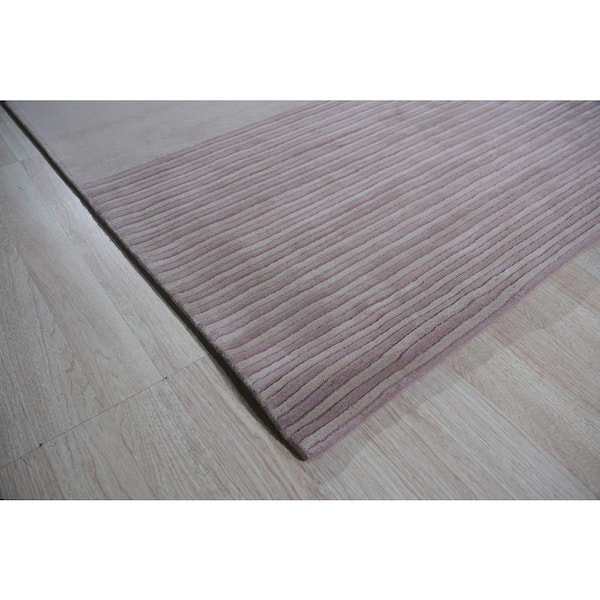 Pink 6 ft. x 9 ft. Hand-Tufted Wool Contemporary Modern Rug Area Rug