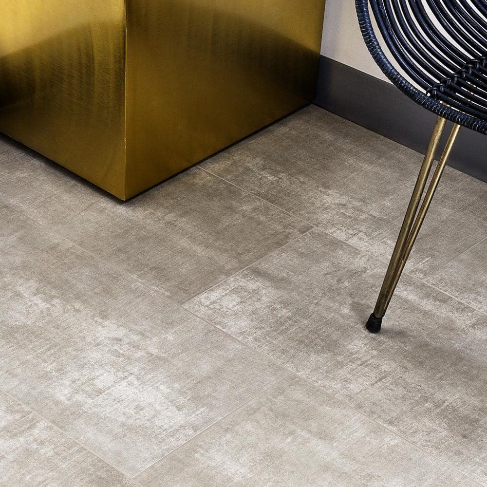 Essential Silver Matte Porcelain Wall & Floor Tile 12" x 24"