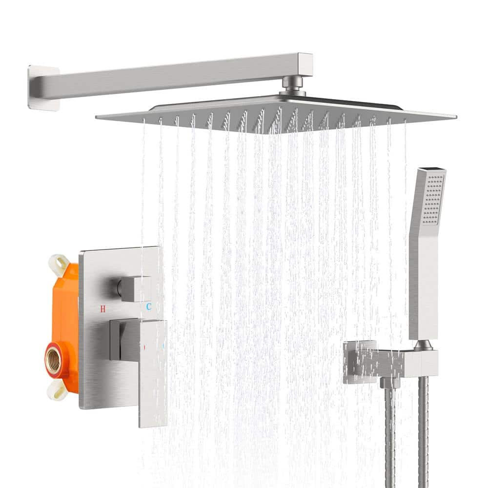 Single Handle 1-Spray Shower Faucet with 12 in. Shower Faucet Handheld Show