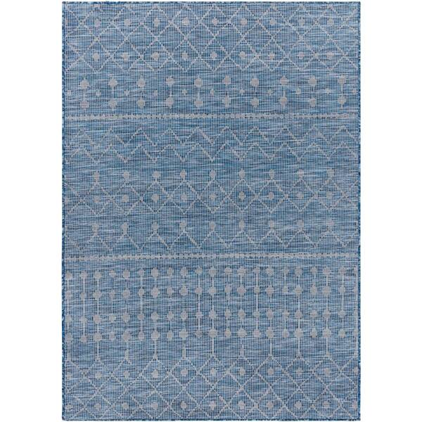 Livabliss Laylani Blue 8 ft. x 10 ft. Indoor/Outdoor Area Rug