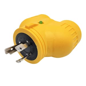 20 Amp 3-Prong Locking L6-20 Plug to 2x L6-20R 20 Amp 250-Volt Outlet Splitter V-Adapter (NEMA L6-20P to (2) L6-20R)