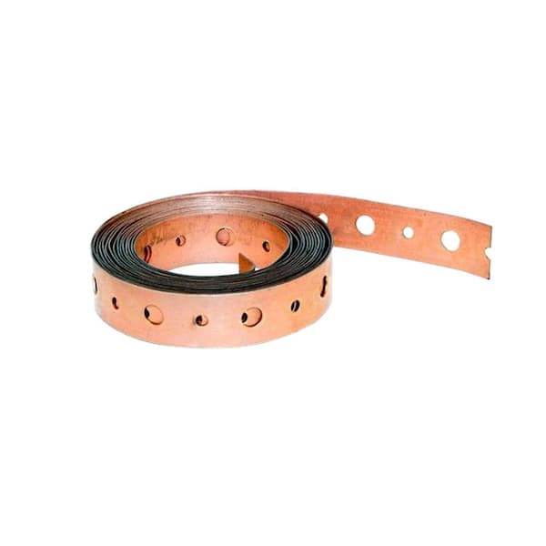 Basset Products 3/4 in. x 100 ft. Perforated Copper Duct Strap