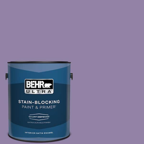 BEHR ULTRA 1 gal. #650D-5 Fabulous Grape Extra Durable Satin Enamel Interior Paint & Primer