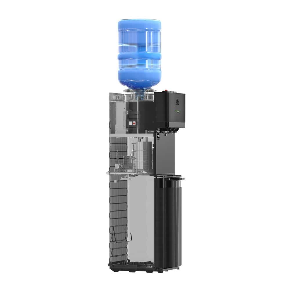 Brio Black Stainless Steel Top Loading Water Cooler Dispenser
