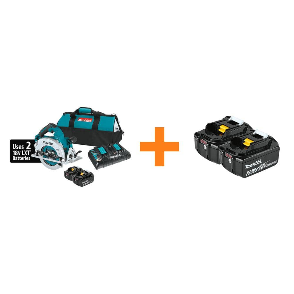 Have a question about Makita 18V X2 LXT (36V) Brushless Cordless 7-1/4 in. Circular  Saw Kit 5.0Ah with 18V LXT Battery Pack 5.0Ah? Pg The Home Depot