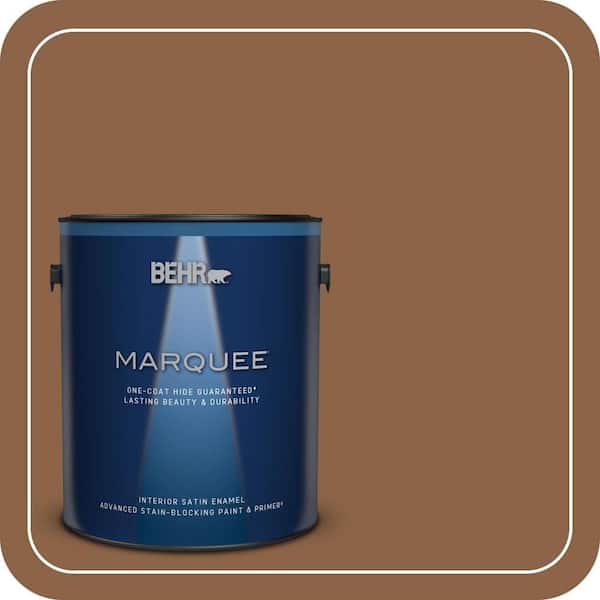 BEHR MARQUEE 1 gal. #S240-7 Leather Work Satin Enamel Interior Paint & Primer