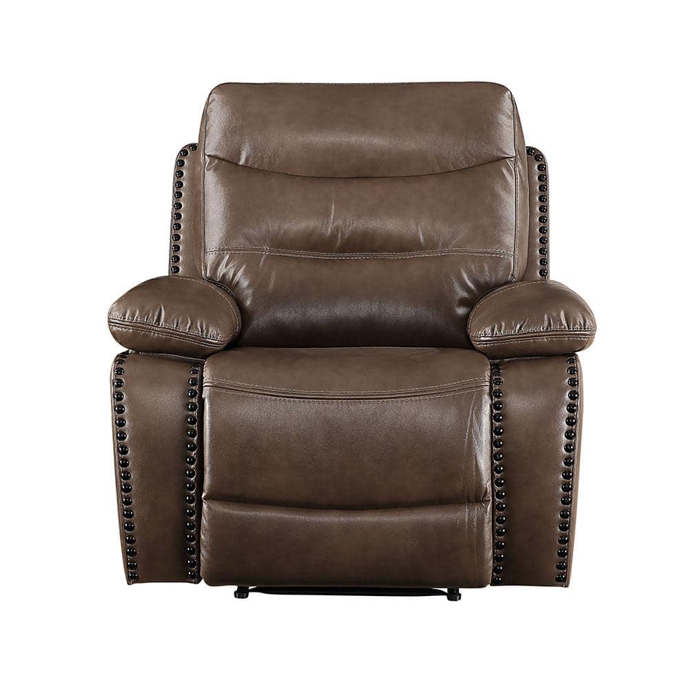 Acme Furniture Aashi Brown Leather-Gel Match Leather Recliner -  55423