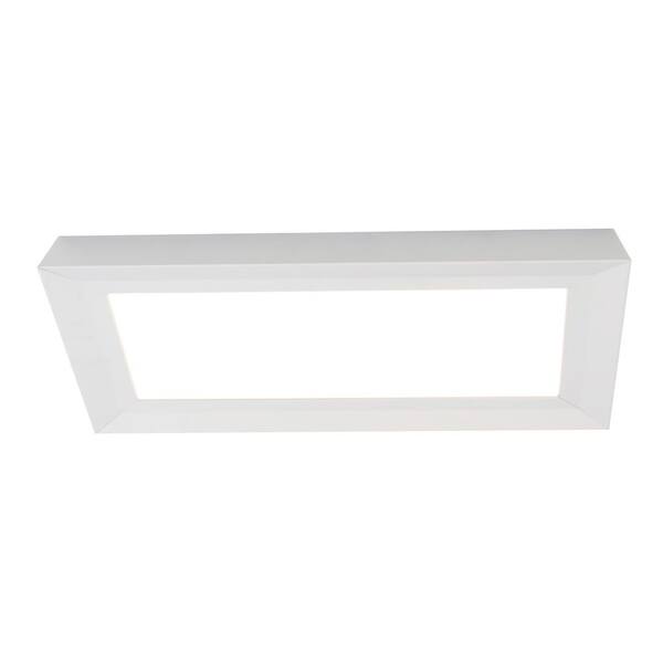 AFX Zurich 27 in. 26-Watt White Integrated LED Flush Mount