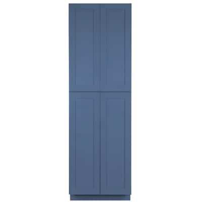 Lifeart Cabinetry Lancaster Blue, Kitchen Cabinets 30 Inches Wide