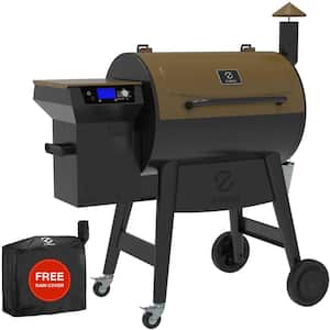 KingChii Wood Pellet Grill & Smoker 456sq.in., 8-in-1 Multifunctional BBQ  Grill with Automatic temperature control for Outdoor Cooking, Foldable Legs