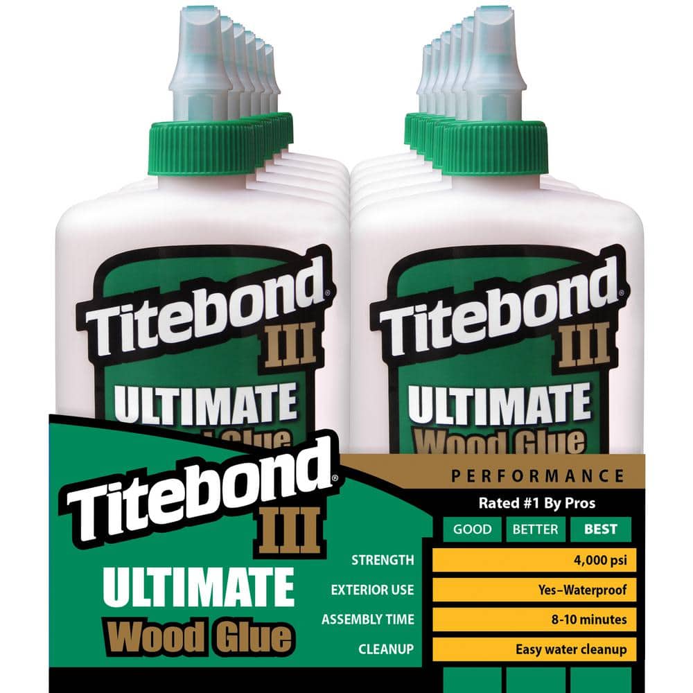 8 oz. Titebond III Ultimate Wood Glue (12-Pack) 1413 - The Home Depot
