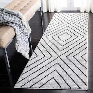 Adirondack Ivory/Gray 3 ft. x 8 ft. Arrow Runner Rug