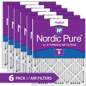 16 in. x 25 in. x 1 in. Dust Reduction Pleated MERV 8 Air Filter (6-Pack)
