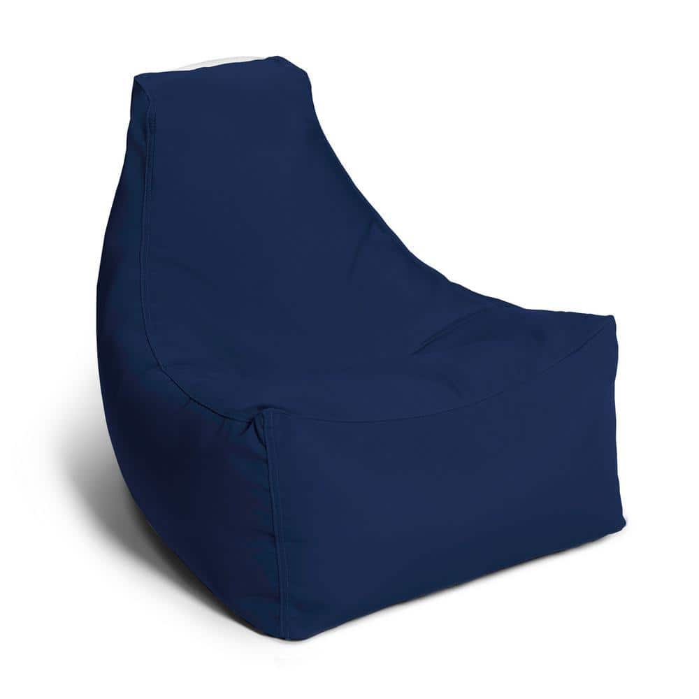 Juniper Jr Navy Outdoor Kids Bean Bag Lawn Chair