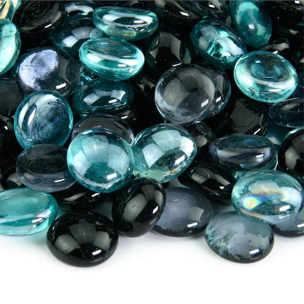 Fire Pit Essentials 10 lbs. Deep Sea Blue Fire Glass Beads for