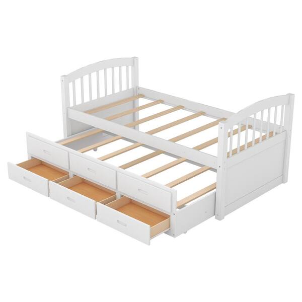 Harper & Bright Designs White Chamblee Twin over Twin Bunk