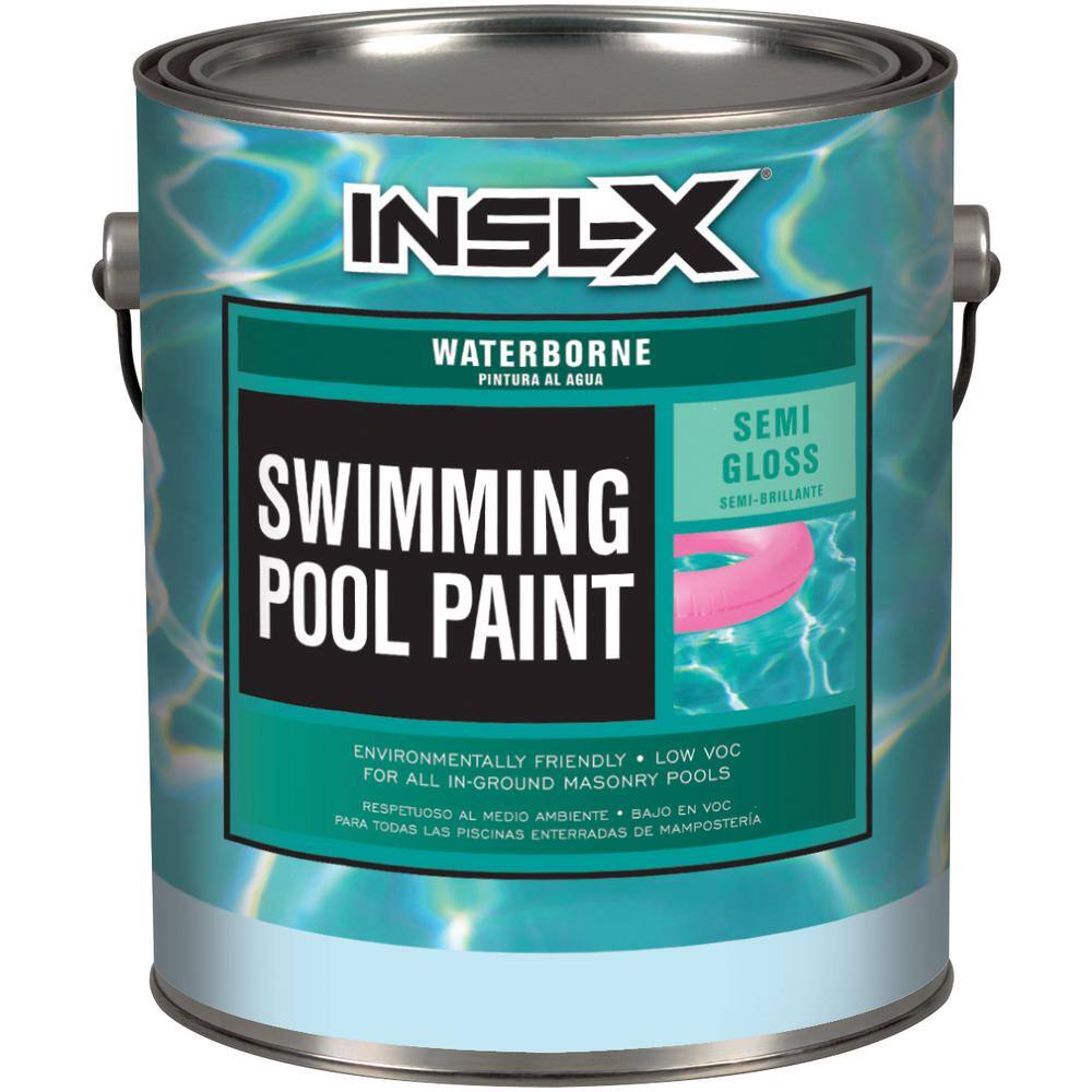 Insl X 1 Gal Semi Gloss Water White Swimming Pool Paint Wr 1010 The Home Depot