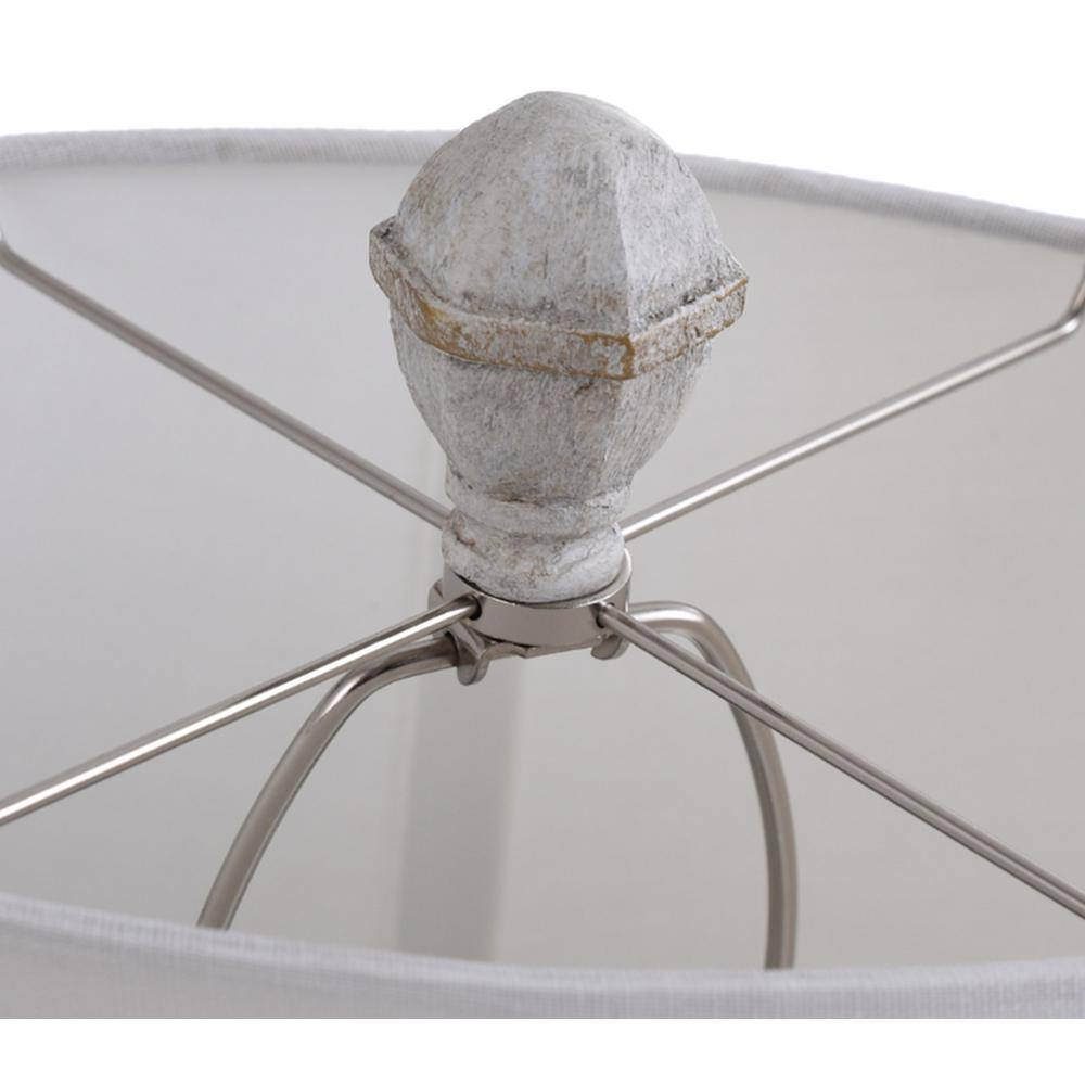 Basilica Sky 30" Table Lamp with White Hardback Shade