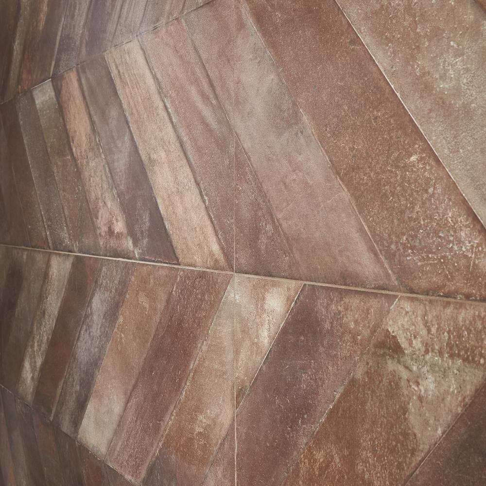 Nord 24" x 48" Tobacco Brown Porcelain Stone Look Tile