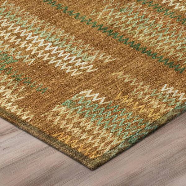 Chantille Machine Washable Indoor/Outdoor Abstract ACN2887 Terracotta 2 ft. x 3 ft. Accent Rug