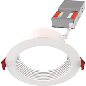 CS WF DREG B 4 in. Adjustable Lumen and CCT Canless IC Rated Dimmable Integrated LED Recessed Light Trim