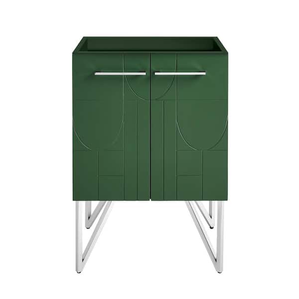 Swiss Madison Annecy 24 in. W x 18 in. D x 35 in. H Bath Vanity Cabinet without Top in Atlas Green