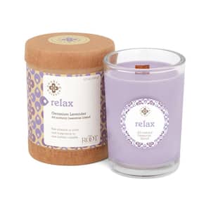 Seeking Balance Relax Geranium Lavender Scented Spa Candle