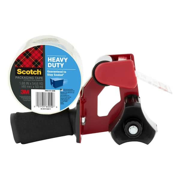 Scotch 1.88 in. x 54.6 yds. Heavy Duty Shipping Packaging Tape with Dispenser 3850-ST-DC - The Depot