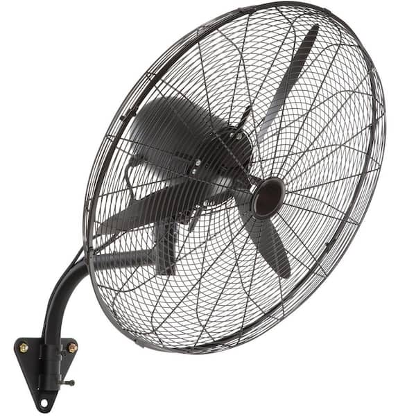 Wall-Mount Misting Fan, 30 Inch, 3-speed High Velocity Max. 9500 CFM, Waterproof Oscillating Industrial Wall Fan
