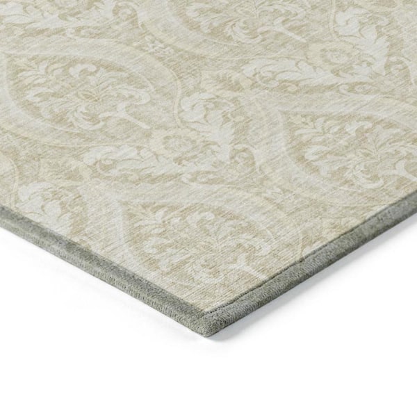Light Green 10 ft. x 14 ft. Woven Trellis Rectangle Indoor/Outdoor Area Rug