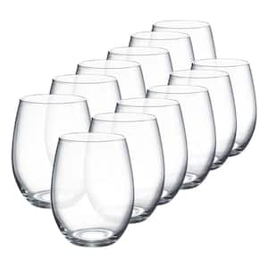 Rolf Glass Cyclone 17 fl. oz. Stemless Wine Glasses Set (Set of 4) 455334-S/ 4 - The Home Depot