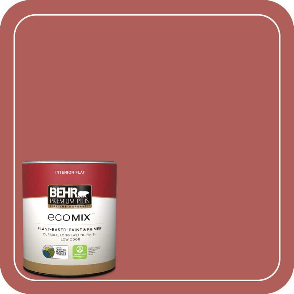 1 qt. #T12-1 Prairie Poppy Flat EcoMix Plant-Based Interior Paint & Primer price history on PriceWatchPro
