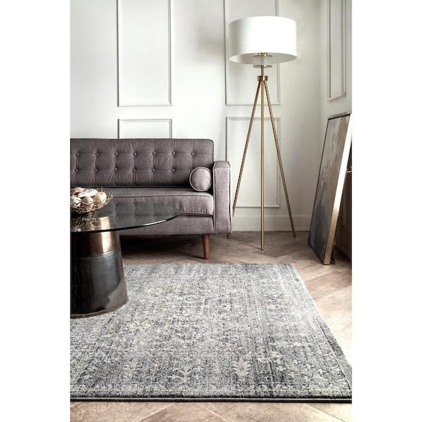 Bessie Vintage Tribal Gray 7 ft. x 9 ft. Area Rug