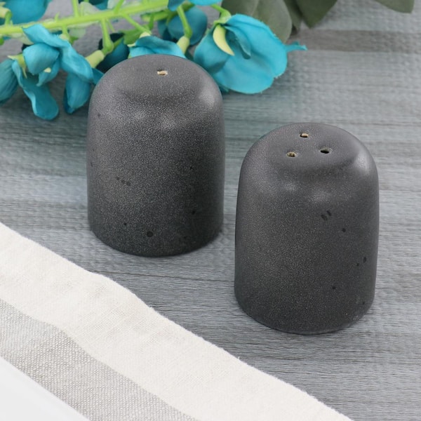 Our Table Landon 2.3 in. Stoneware Salt and Pepper Shaker Set in