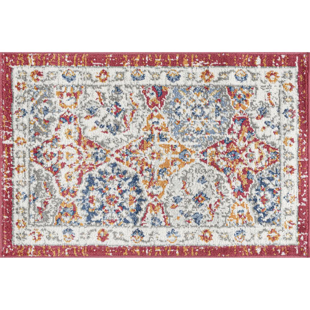 Two Colours Rug Tayse Rugs Chelsea Multi-Color 2 ft. x 3 ft. Oriental Indoor Area Rug ...
