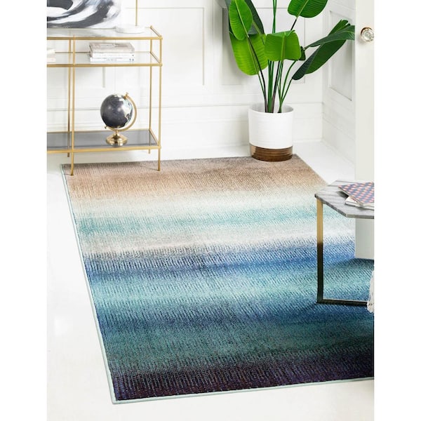 Estrella Azura Blue 7' 0 x 10' 0 Area Rug