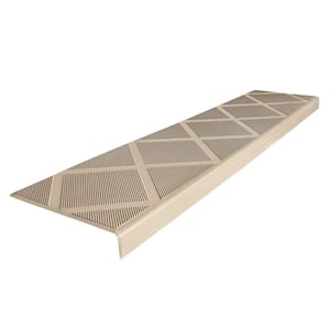 Composite Anti-Slip Stair Tread 48 in. Beige Step Cover