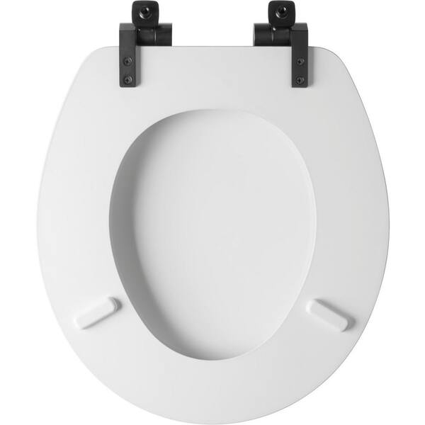 18/" MDF UNIVERSAL BATHROOM WC TOILET SEAT EASY FIT WITH FITTINGS WOODEN PINE