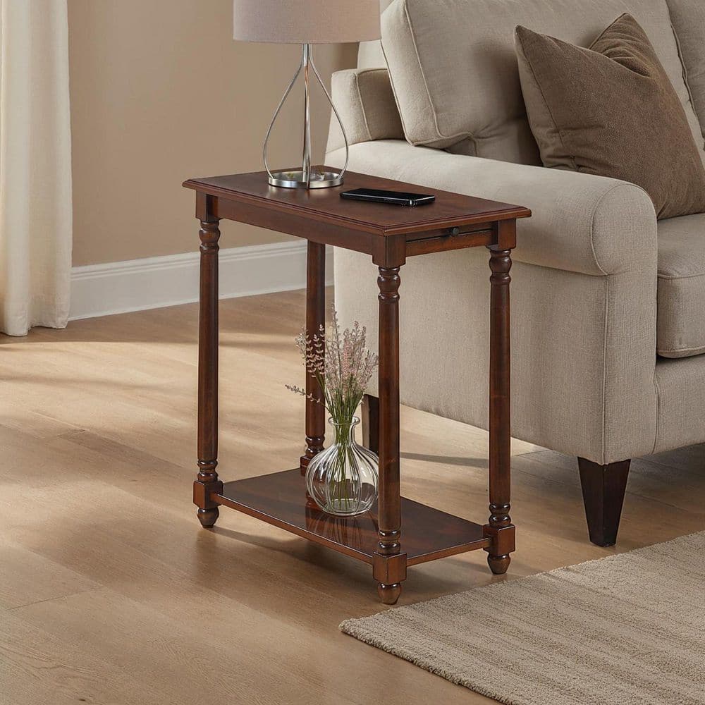 French Country Mahogany End Table