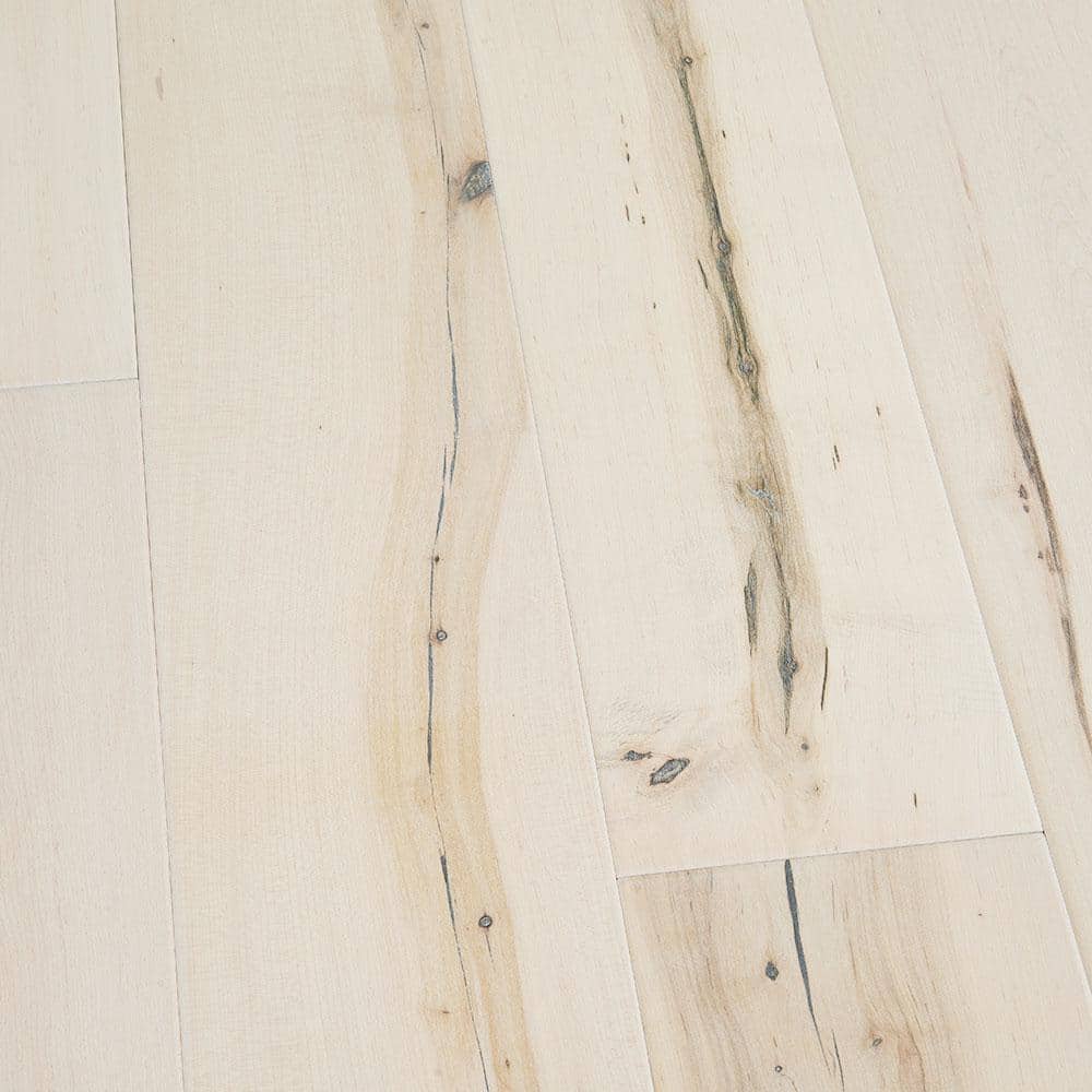 Malibu Wide Plank Manhattan Maple 1/2 in. T x 7.5 in. W Water Resistant Wire Brushed Engineered Hardwood Flooring (23.3 sq. ft./case), Light