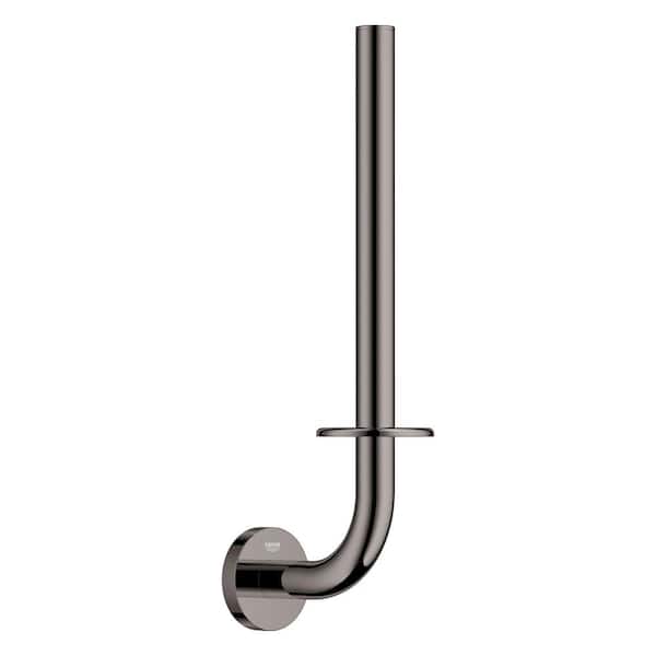 GROHE Essentials Wall Mount Double Toilet Paper Holder in Hard Graphite