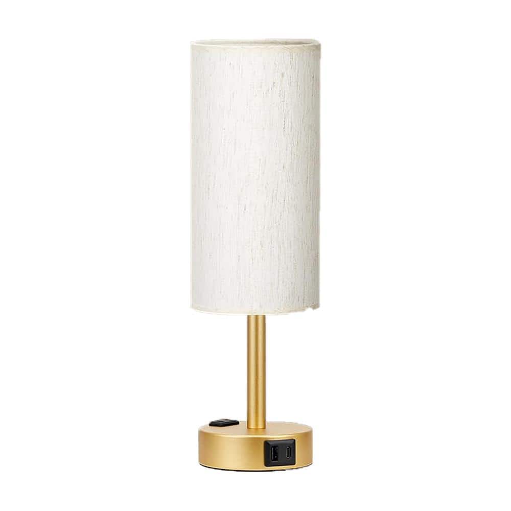 Plug and Play 14 in. Touch Gold Dimmable Integrated LED Task and Reading La
