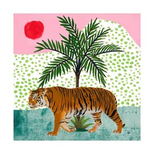 "Tiger at Sunrise II" by Melissa Wang Hidden Frame Art Print 24 in. x 24 in.