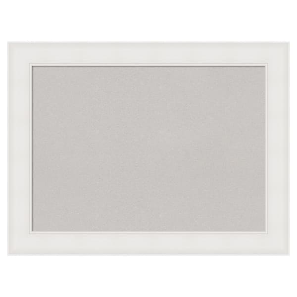 Amanti Art Textured White Framed Grey Corkboard 33 in. x 25 in. Bulletin  Board Memo Board A38868281773 - The Home Depot