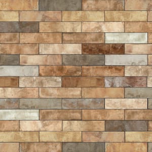 Terre Rosso 9-7/8 in. x 39-1/2 in. Porcelain Floor and Wall Tile (19.25 sq. ft./Case)