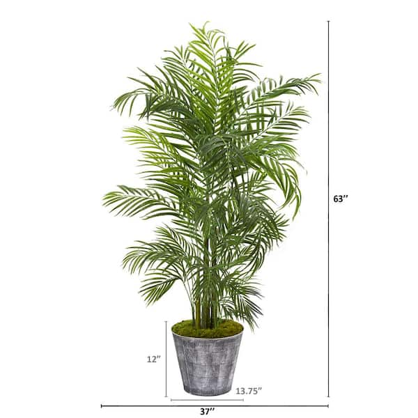 Naturae Décor Artificial Indoor/Outdoor Areca Palm Tree, 47-in